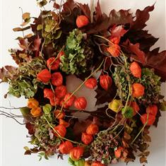 Textured Autumnal Wreath
